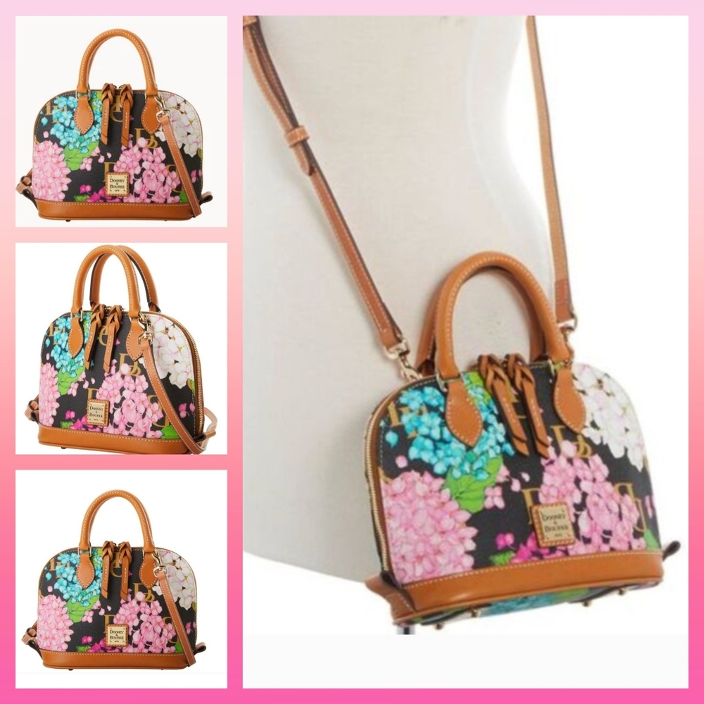 🌺Dooney & Bourke Hydrangea Monogram Bag/ 🌸+Bonus Free Wallet (Like New)